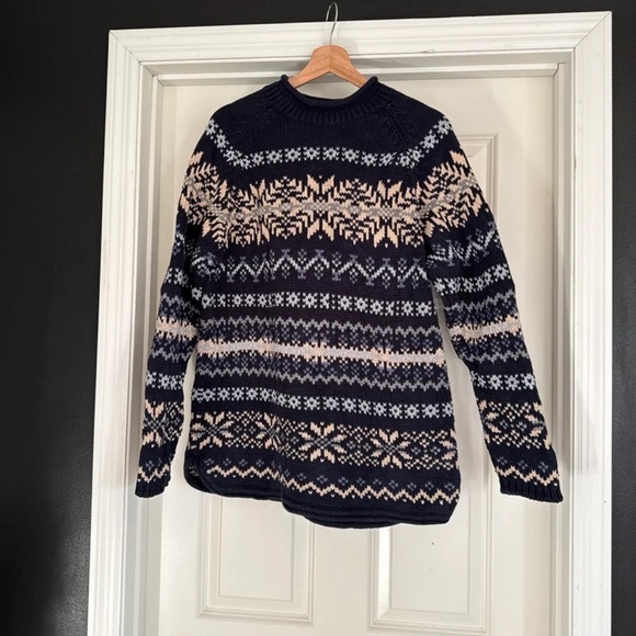 Vintage Eddie Bauer Sweater Women Medium Fair Isle Nordic 100% Cotton
Sz Large - Picture 12 of 12